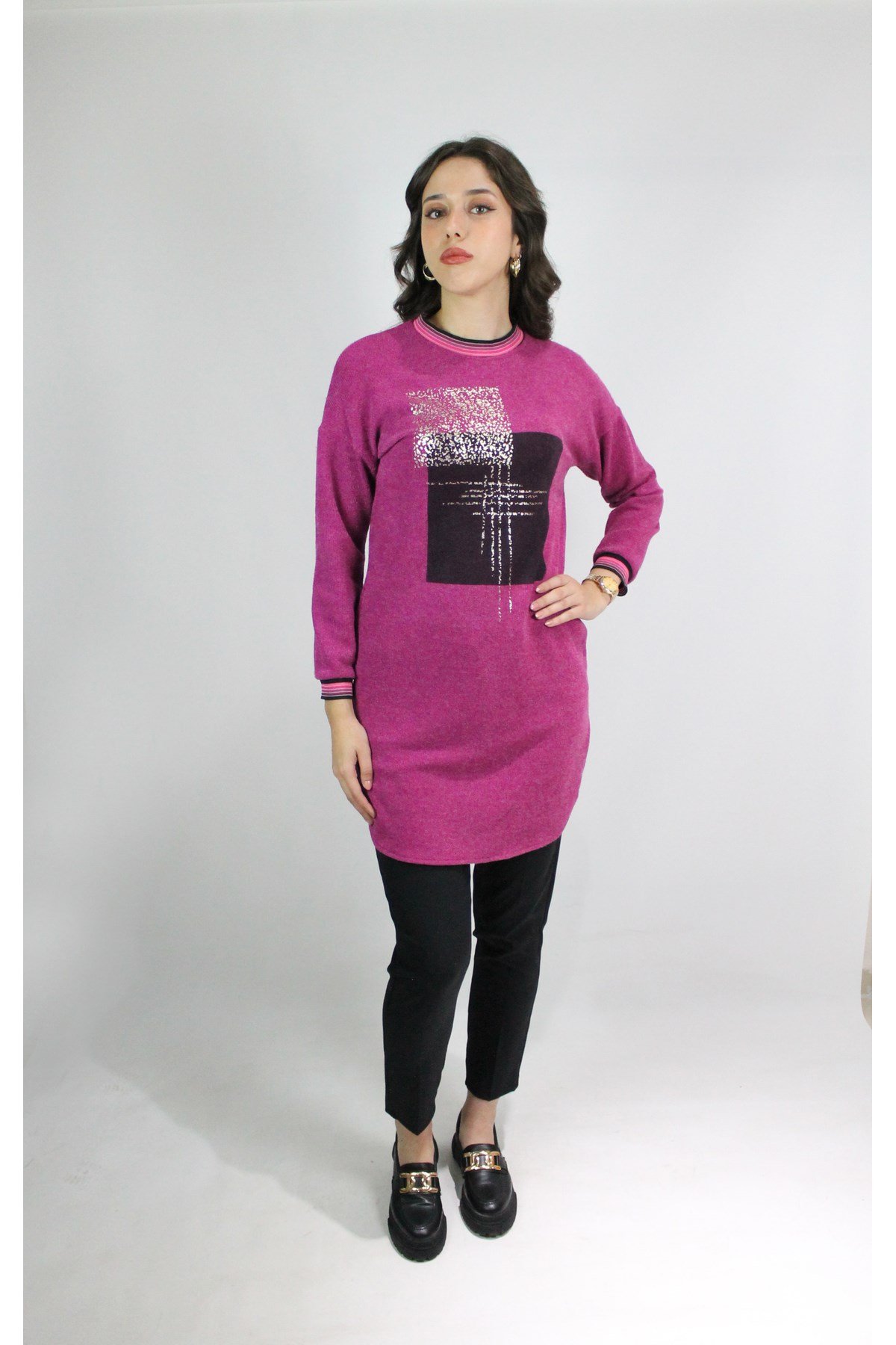PEMBE RENK TUNİK