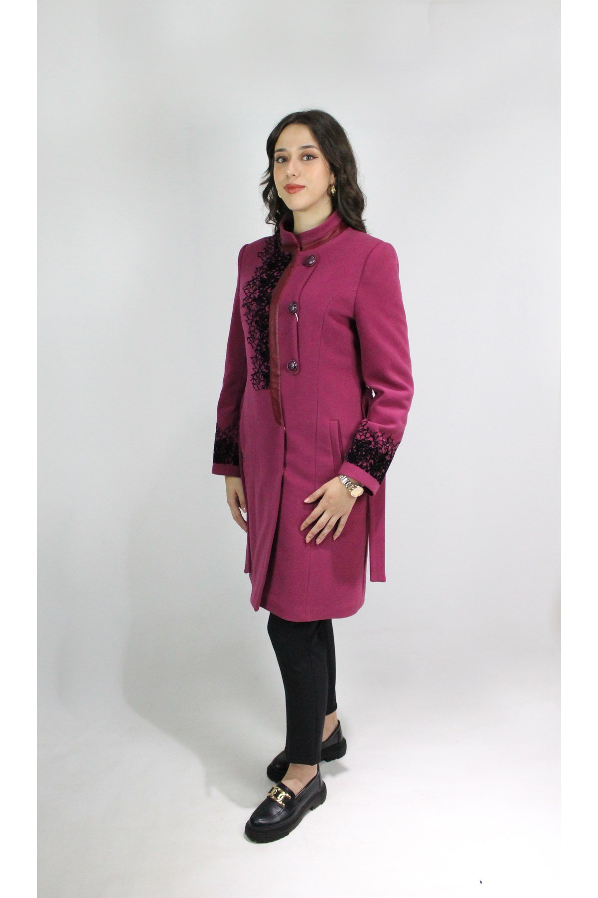PEMBE SLIMFIT KAŞE KABAN
