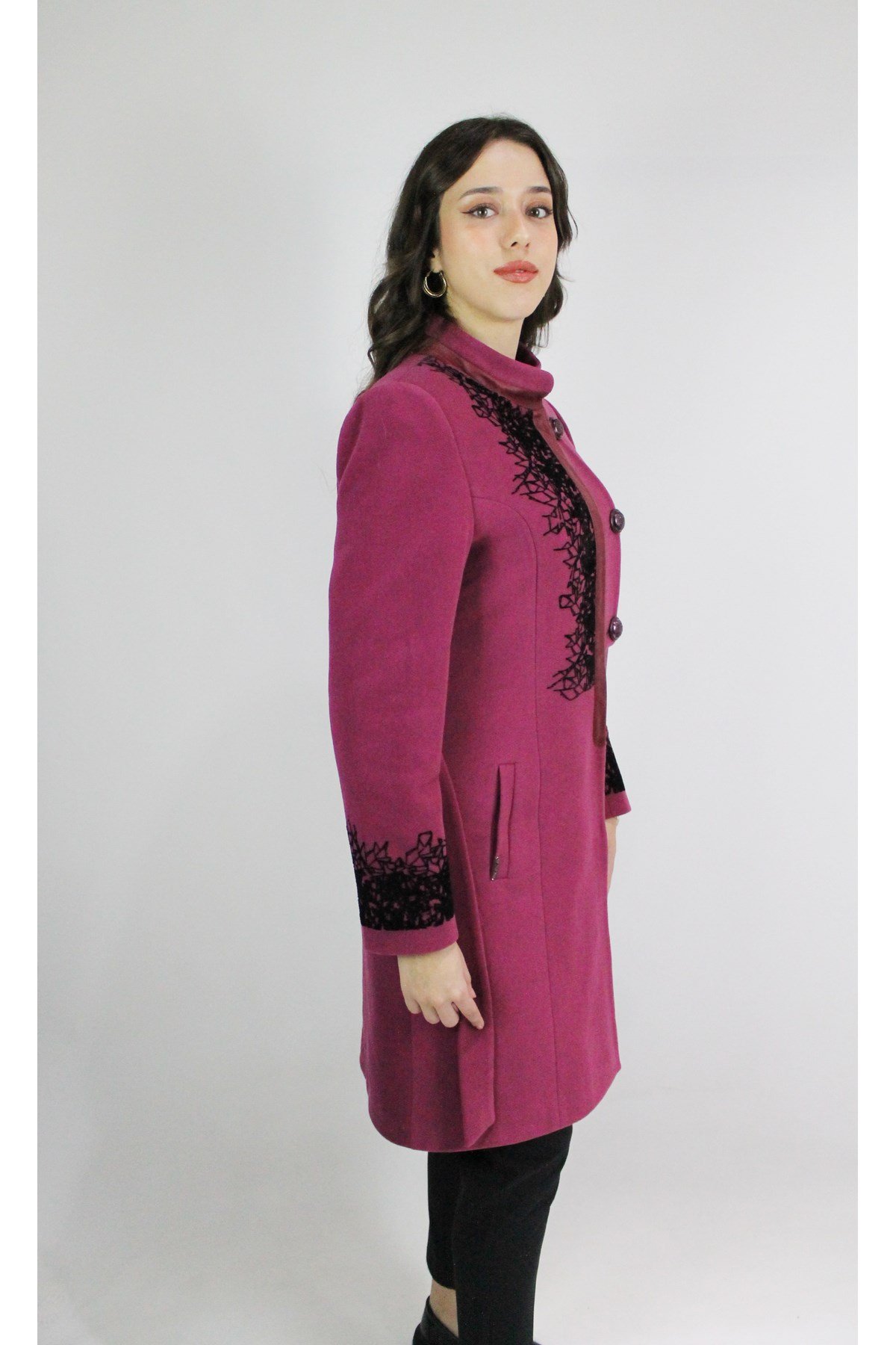 PEMBE SLIMFIT KAŞE KABAN