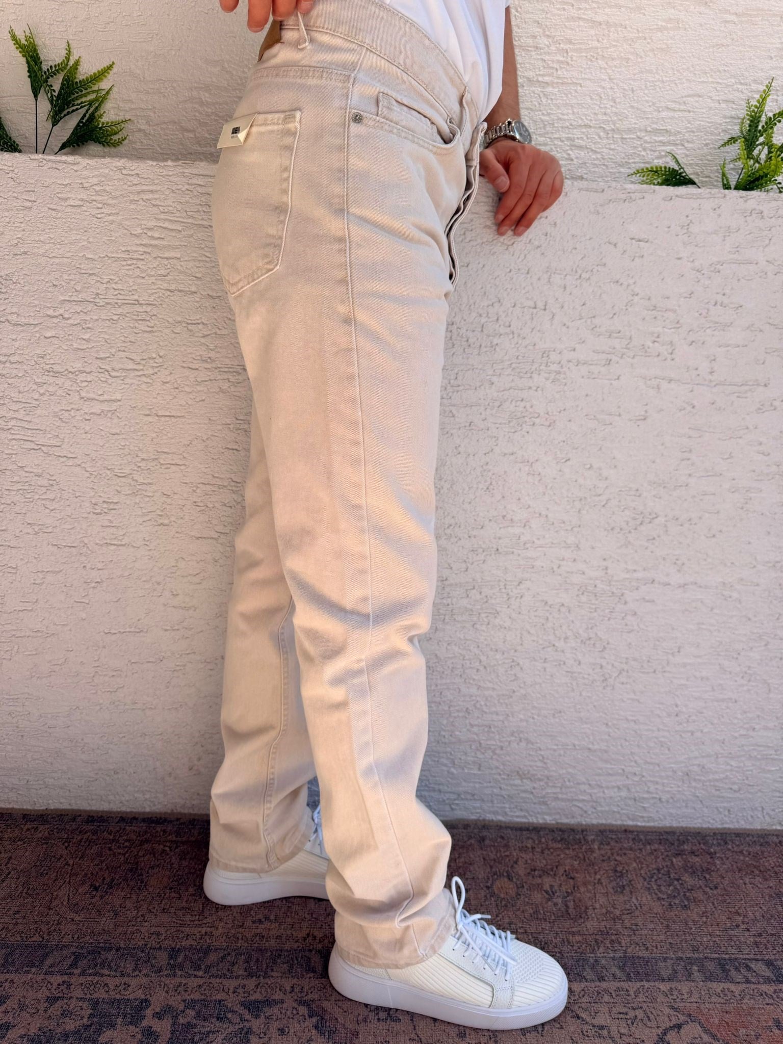 BEJ WE11 BAGGY KOT PANTOLON