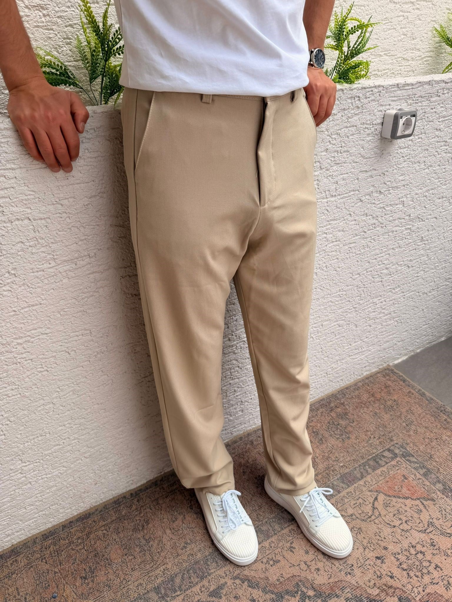 BEJ WE11 FRESH KUMAŞ PANTOLON