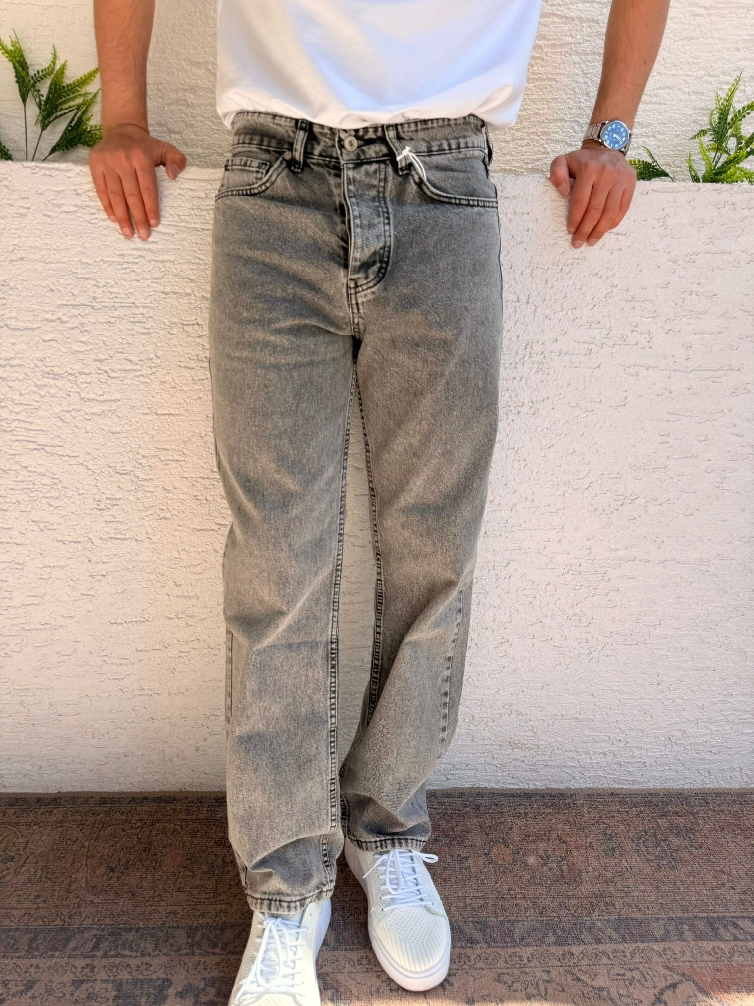 GRİ WE11 REGULAR KESİM PANTOLON