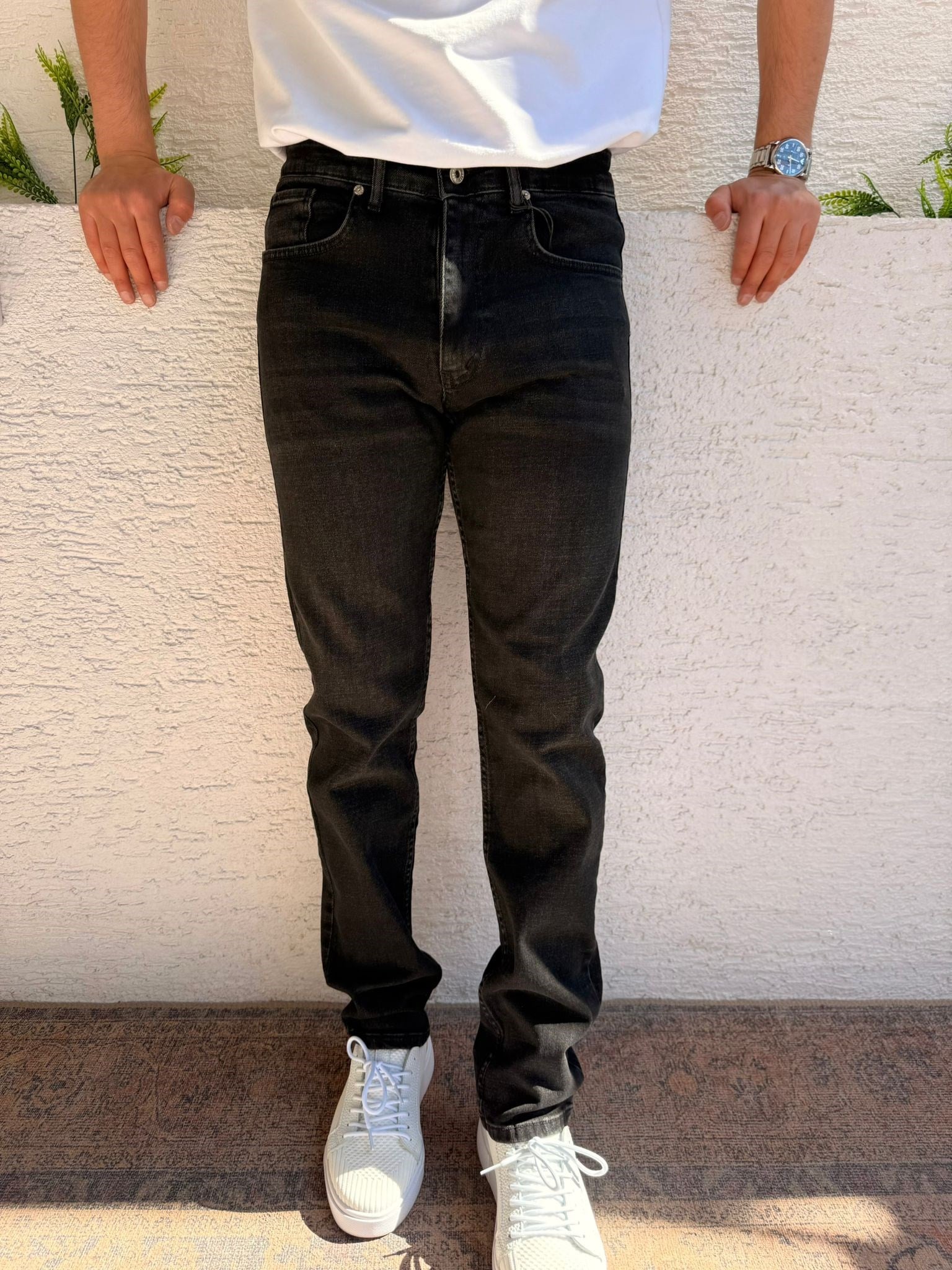 KOT SİYAH WE11 REGULAR KESİM PANTOLON