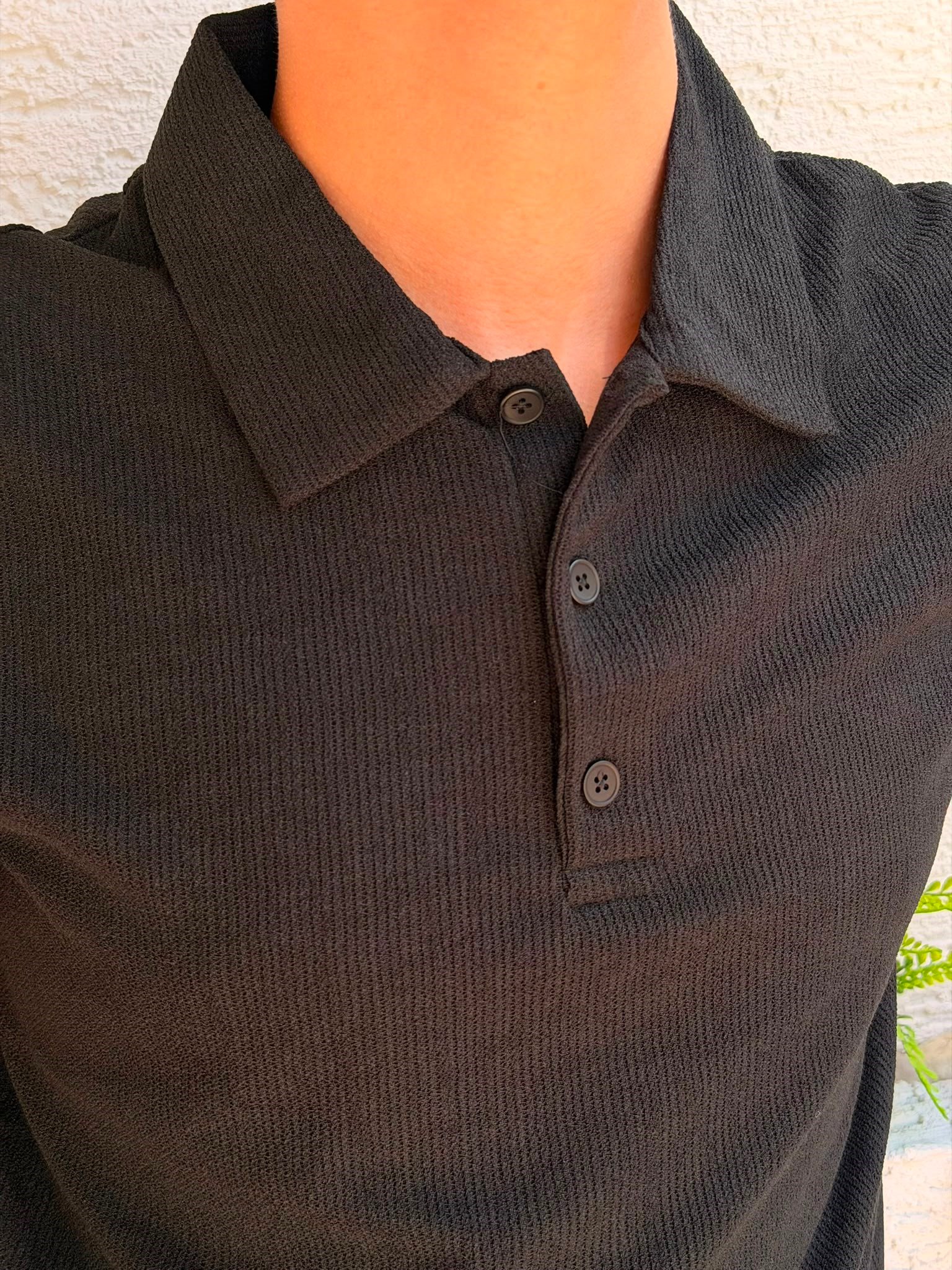 SİYAH MRW POLO YAKA TİŞÖRT