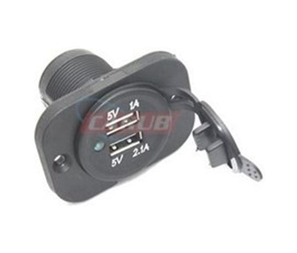 2 Usb Girişli 9-30V Marıne Tip Çakmak Soketi - 1 Adet