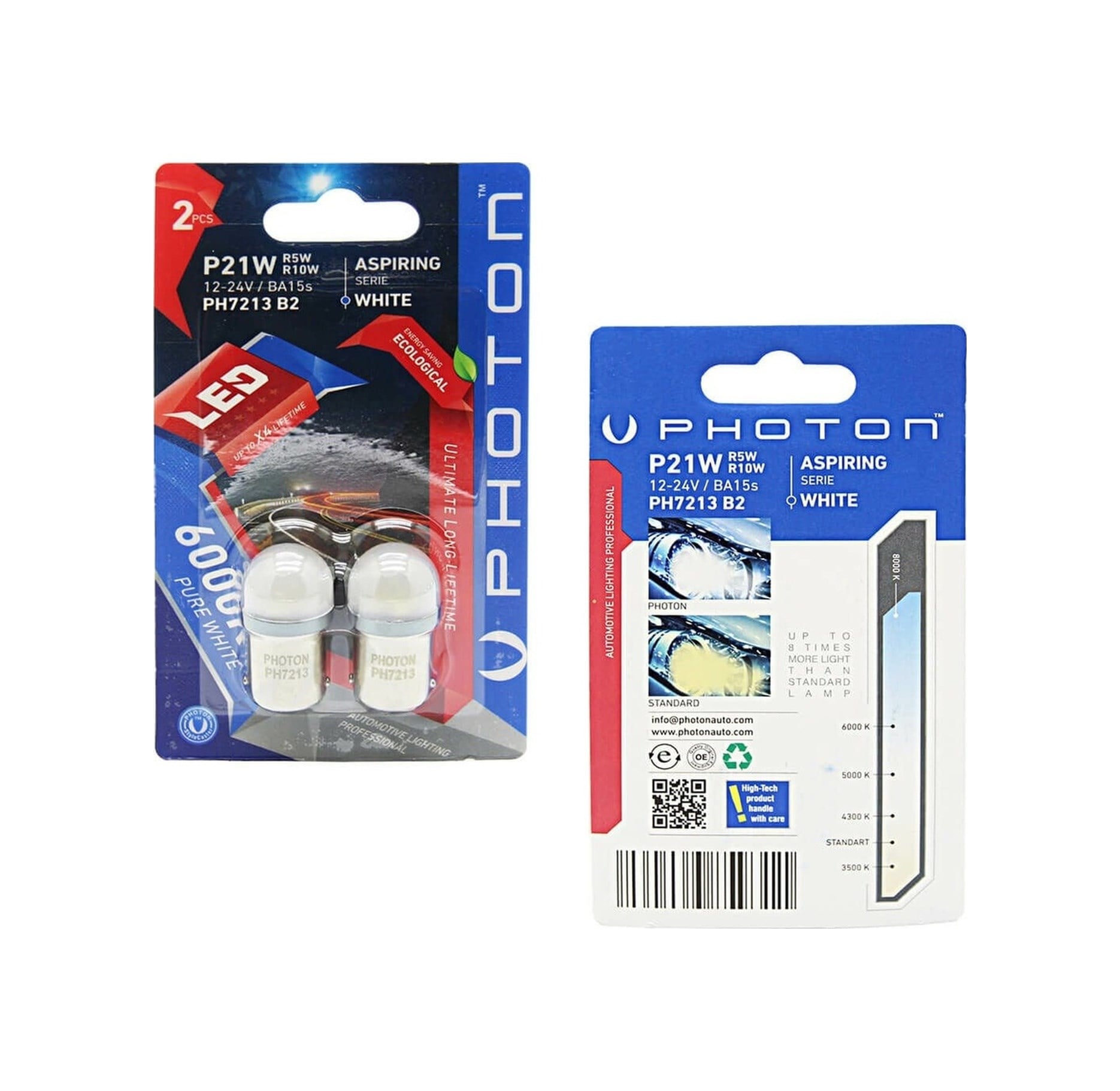 B2 12-24v P21/5w 6000k Beyaz 2 Li
