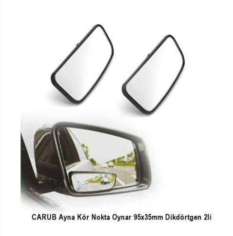 Carub Ayna Kör Nokta Oynar 95x35mm Dikdörtgen 2li