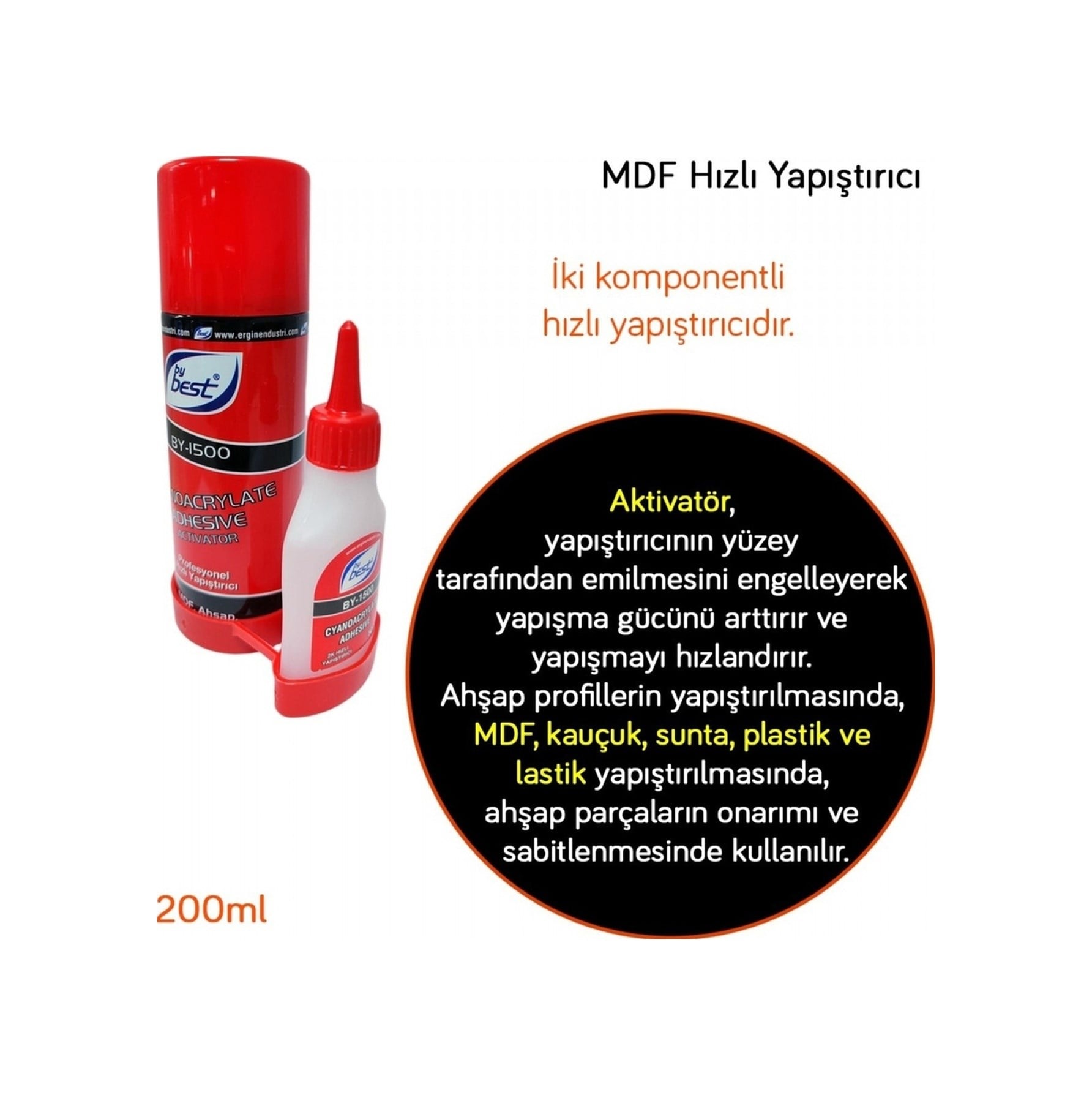 Mdf Yapıştırıcı -200ml 50gr