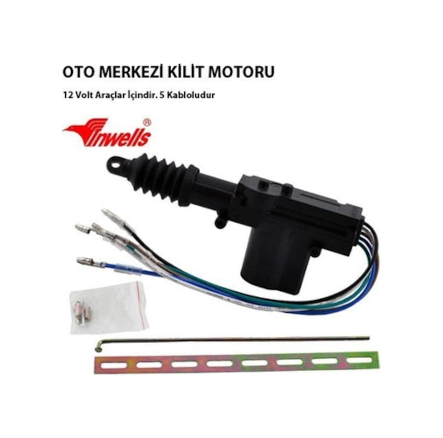 Merkezi Kilit Motoru Ön Kapı 5 Kablolu 12V