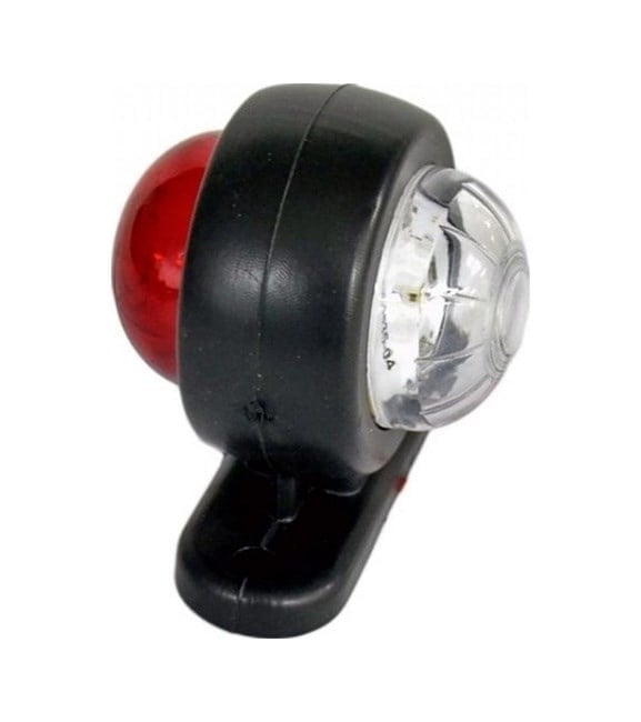 Mini Takoz Lamba 2 Ledli Kırmızı + Beyaz