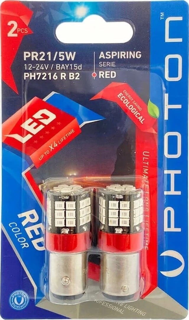 P21/5w Red 12v-24v Led 2'li Blıster