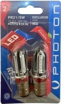 Ph7216 R Ex B2 P21/5w Red 1016 Exclusıve Serıe 2'li Blıster