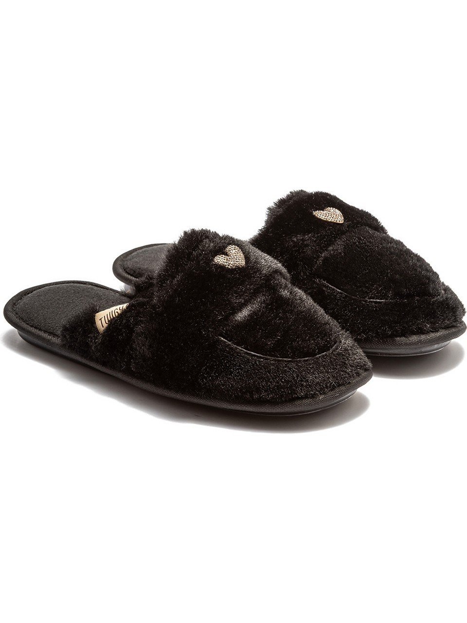 Twigy Mammy Peluş Kadın Ev Terliği Siyah 37/41