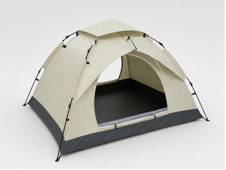 AC6634 Otomatik Kamp Çadırı 3 Kişilik 200x150x120 cm Çift Katmanlı Su Geçirmez Çadır