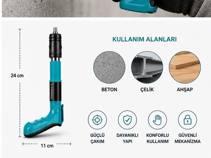 Çivi Tabancası | Manuel Çivi Çakma ve Sabitleme Aleti