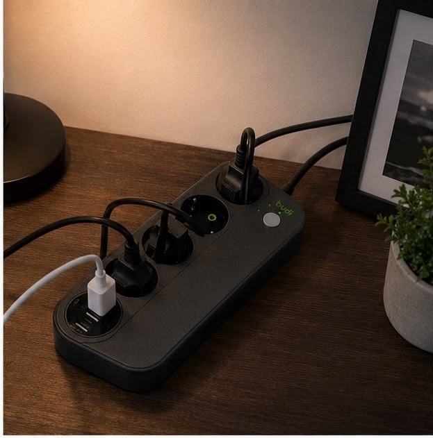 CXE103 3 USB Portlu Üçlü Priz Akım Korumalı Şarj Özellikli Uzatma
