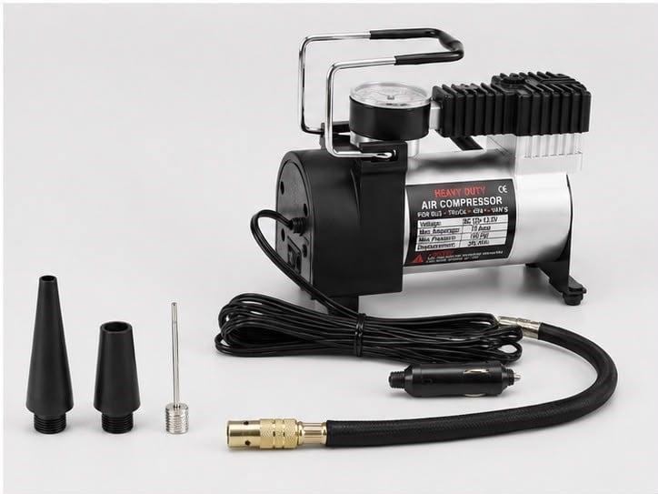 DC 12V Metal Hava Kompresörü Araç Lastik Şişirme 