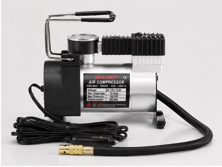 DC 12V Metal Hava Kompresörü Araç Lastik Şişirme 