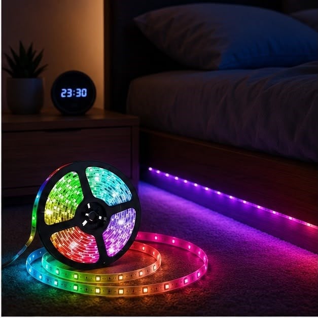 Kumandalı 5 Metre Şerit LED Dekoratif Aydınlatma RGB Işık