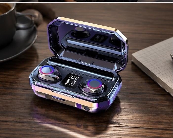 M12 TWS Kablosuz Kulaklık – Dijital Ekranlı Powerbank Şarj Kutusu ve Stereo Ses