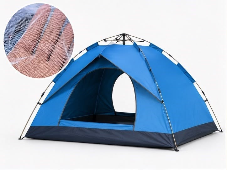 Nexora Suya Dayanıklı Kamp Çadırı Kubbe Tipi 2-4 Kişilik Mavi Outdoor Çadır