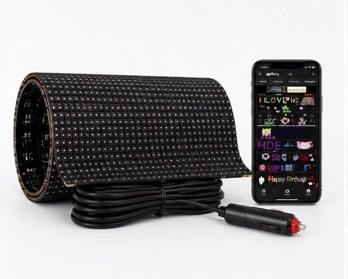 RGB LED Yazı Paneli Telefon Kontrollü Kayan Yazı Animasyonlu Ekran