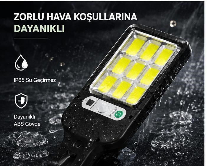 STL616 Sensörlü Solar Sokak Lambası | Güneş Enerjili LED