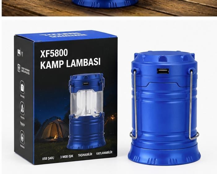 XF5800 Kamp Lambası | Şarjlı LED Taşınabilir Fener