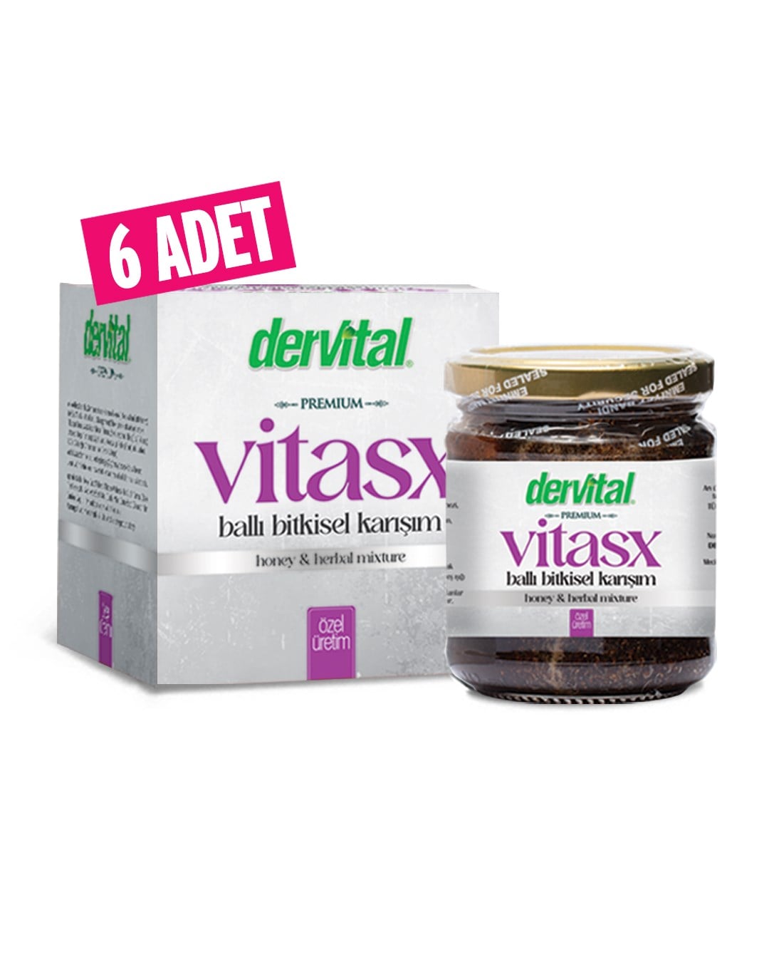 6 ADET Vitasx Ballı Bitkisel Karışım