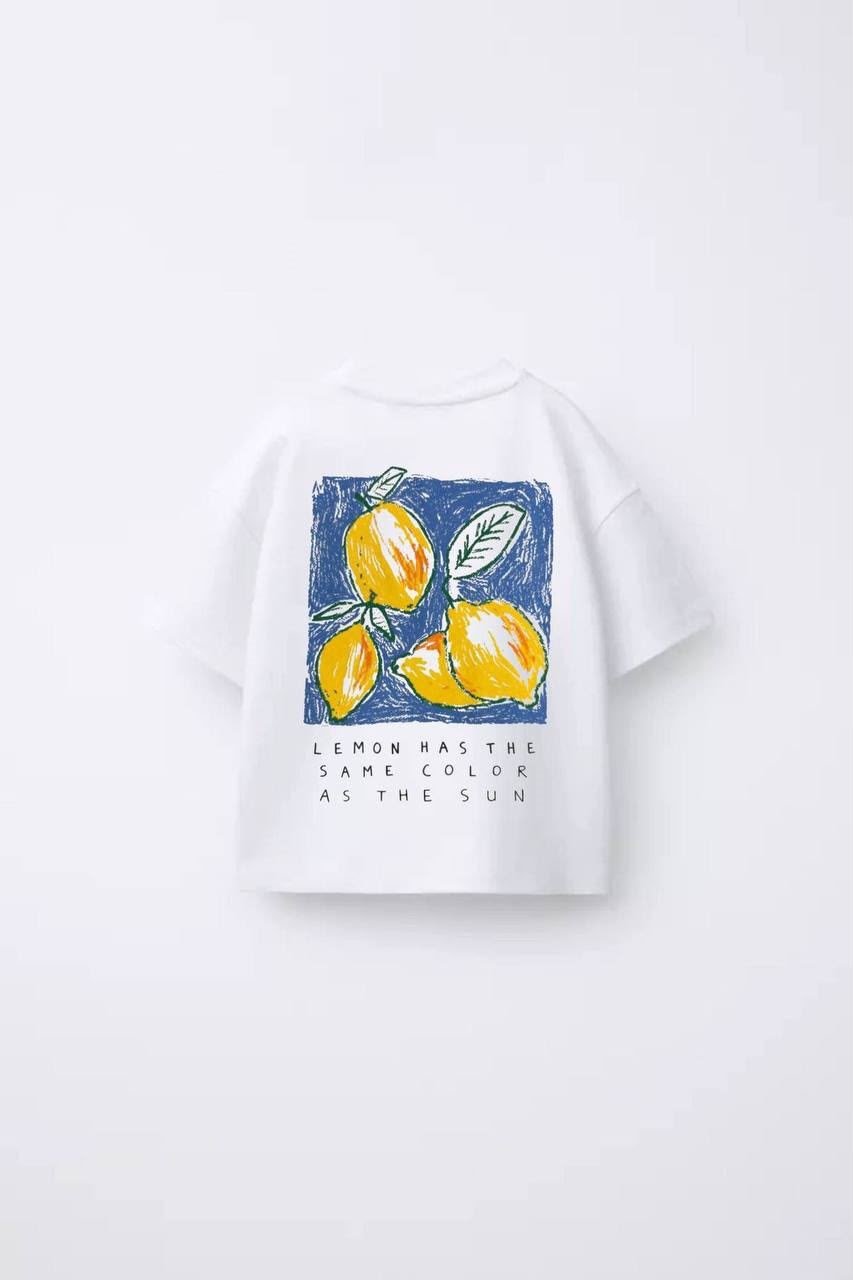 Limon Baskılı Unisex Çocuk Tişört