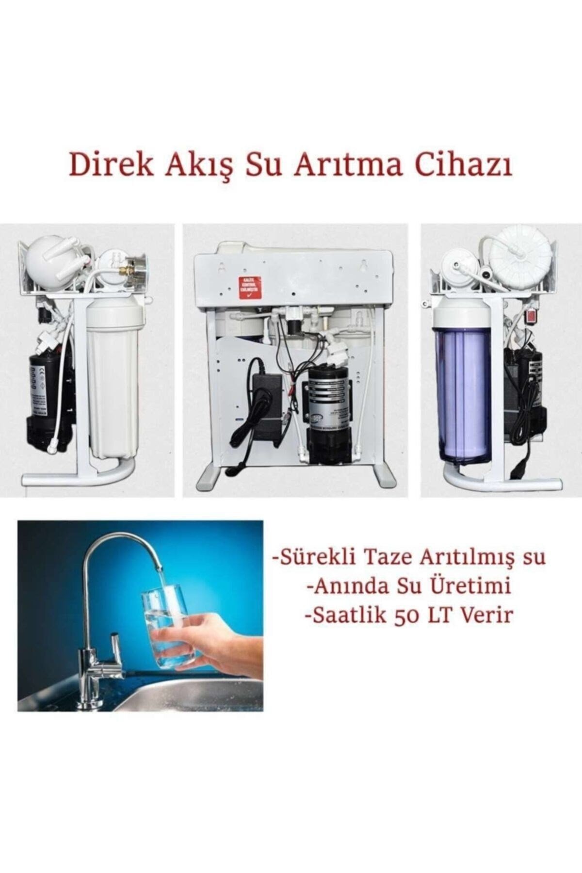 300 Gpd Günde 1 Ton Kapasiteli Su Arıtma Cihazı