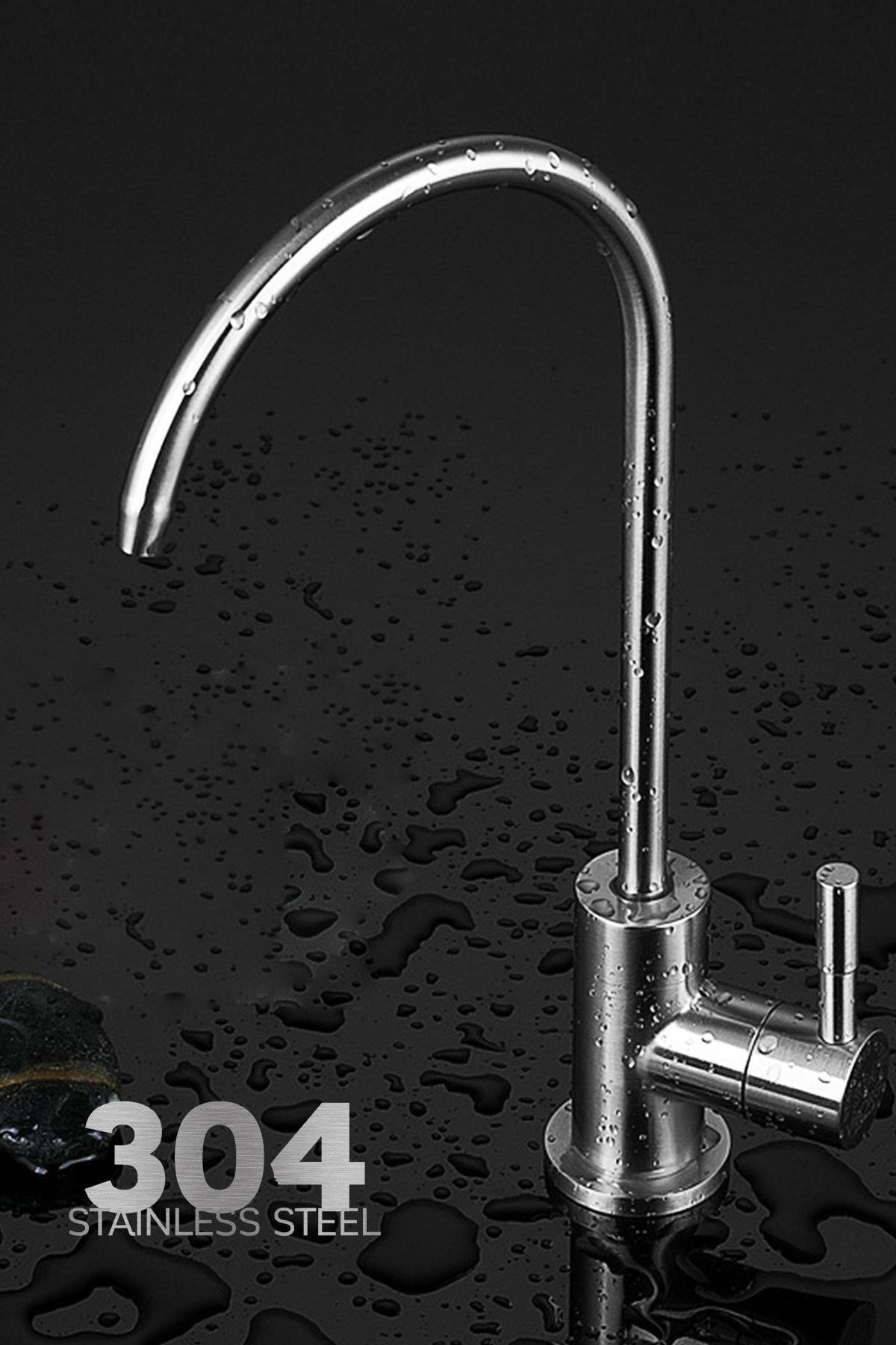 304 Paslanmaz Su Arıtma Musluğu Paslanmaz Metal Inox Lux