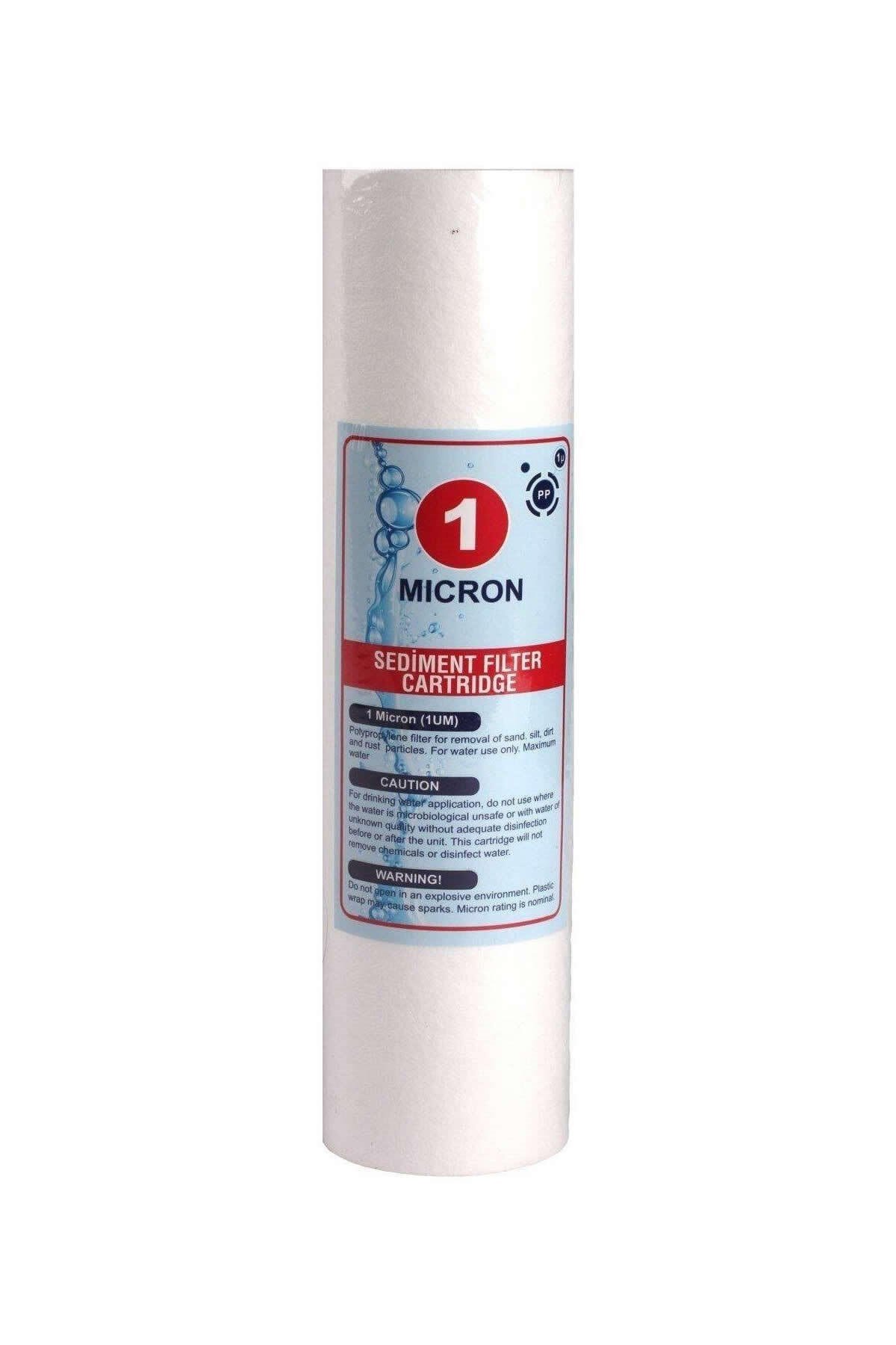 Açık Kasa Su Arıtma Cihazı 10 Inç 1 Mikron Sediment Spun Filtre (25 Adet)