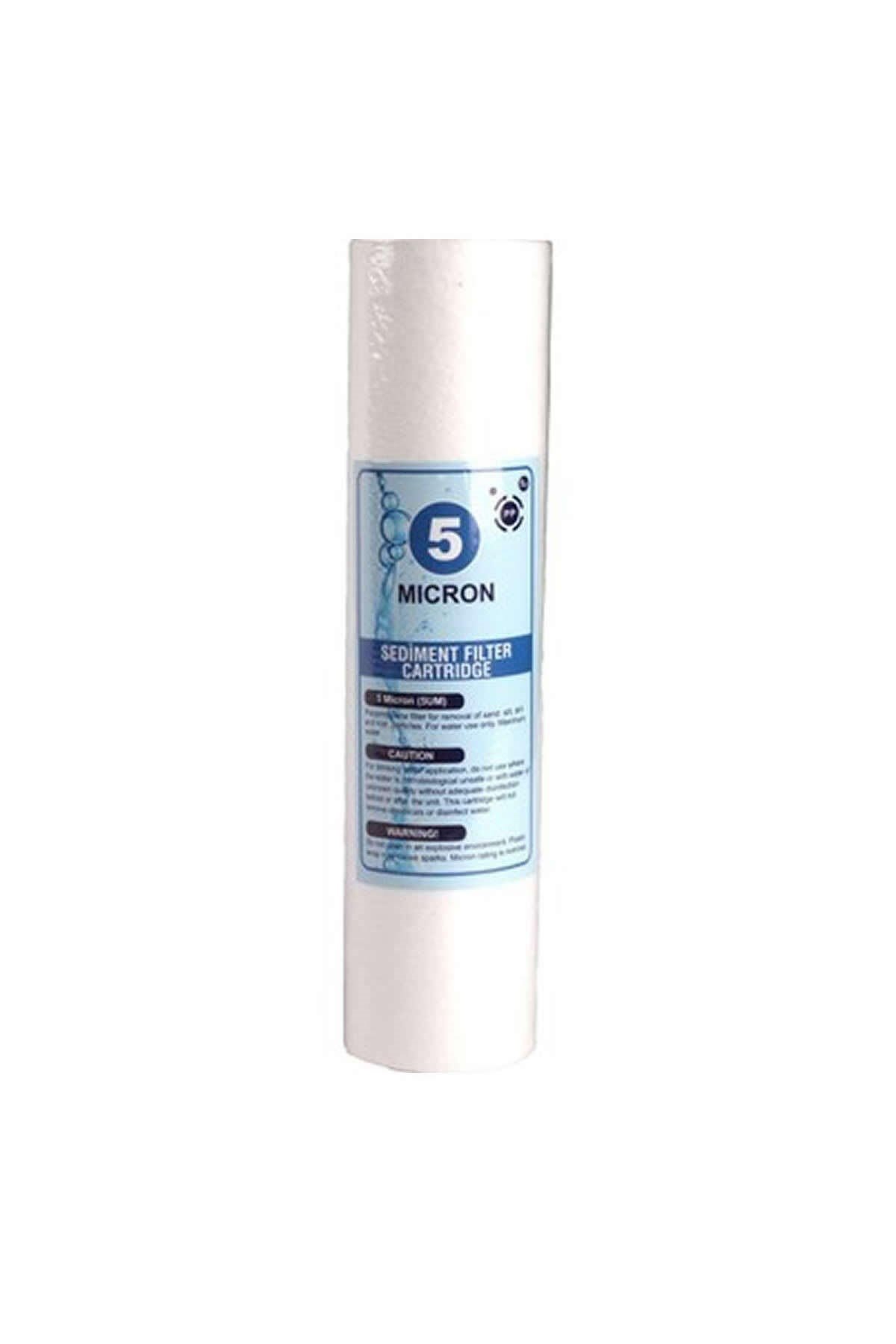 Açık Kasa Su Arıtma Cihazı 10 Inç 5 Mikron Sediment Spun Filtre 50 Adet