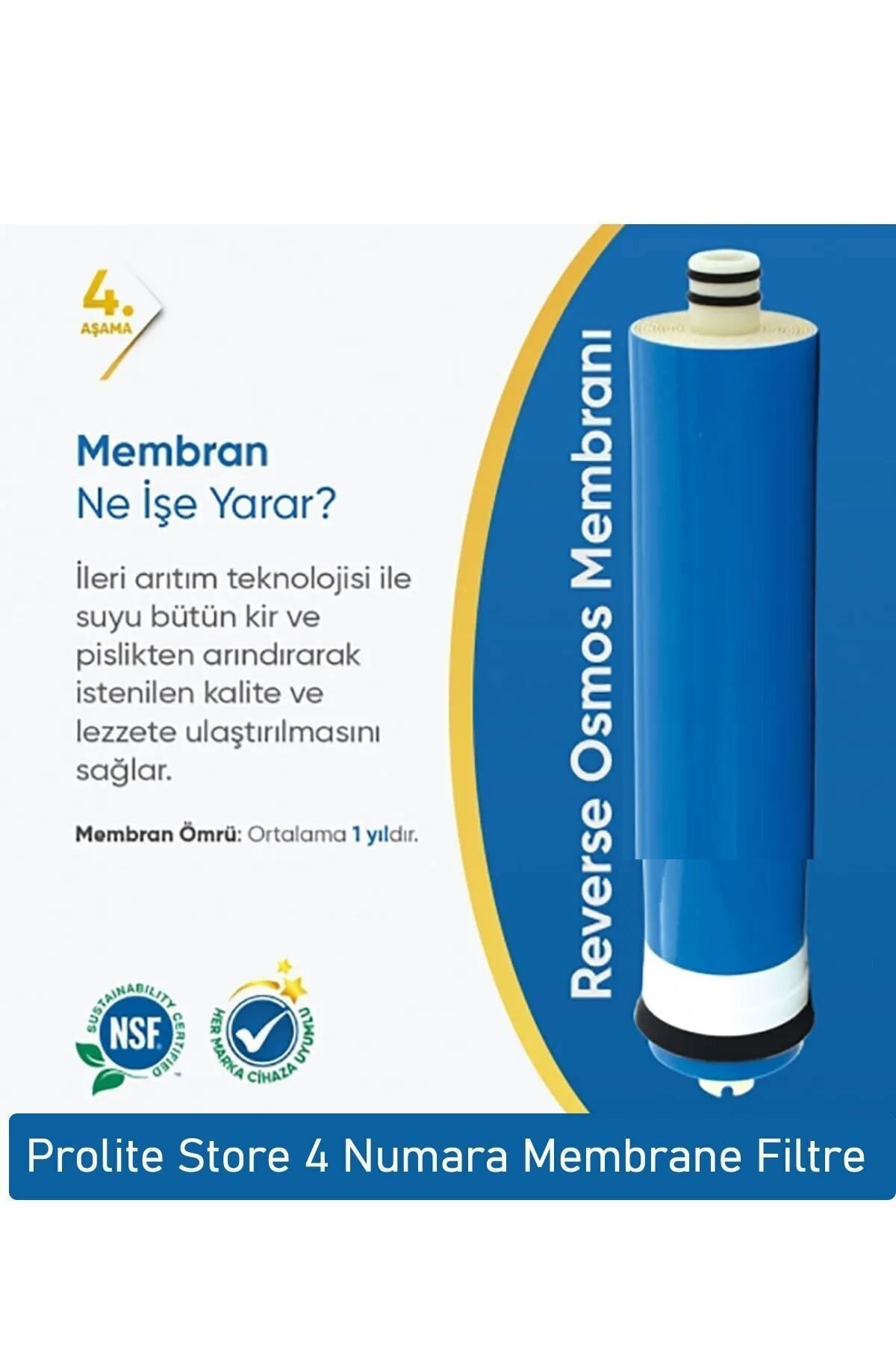 Açık Kasa Su Arıtma Cihazlarına Uyumlu 8'li Filtre Set Vontron