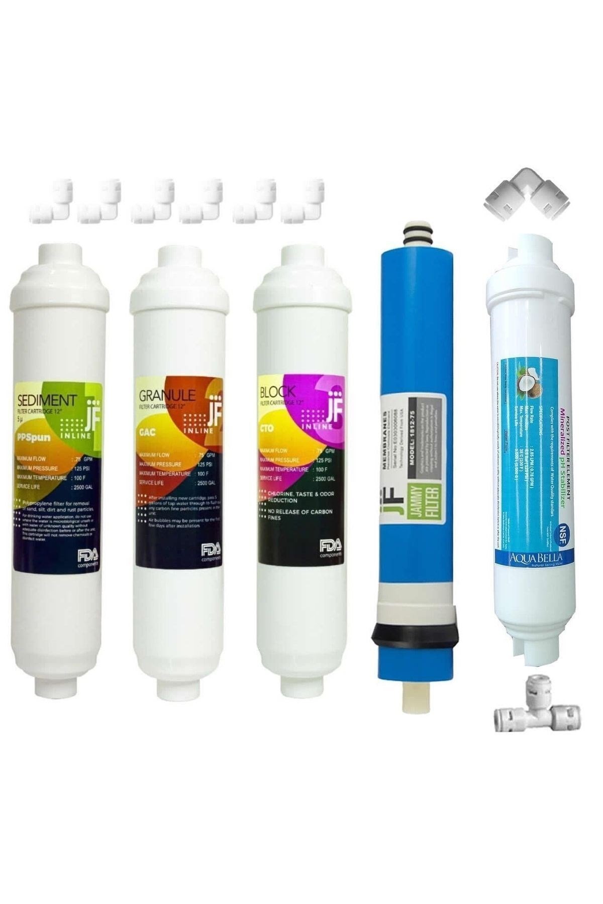 Aqua Line Marka Filtre Inline Kapalı Kasa 3lü Filtre Seti
