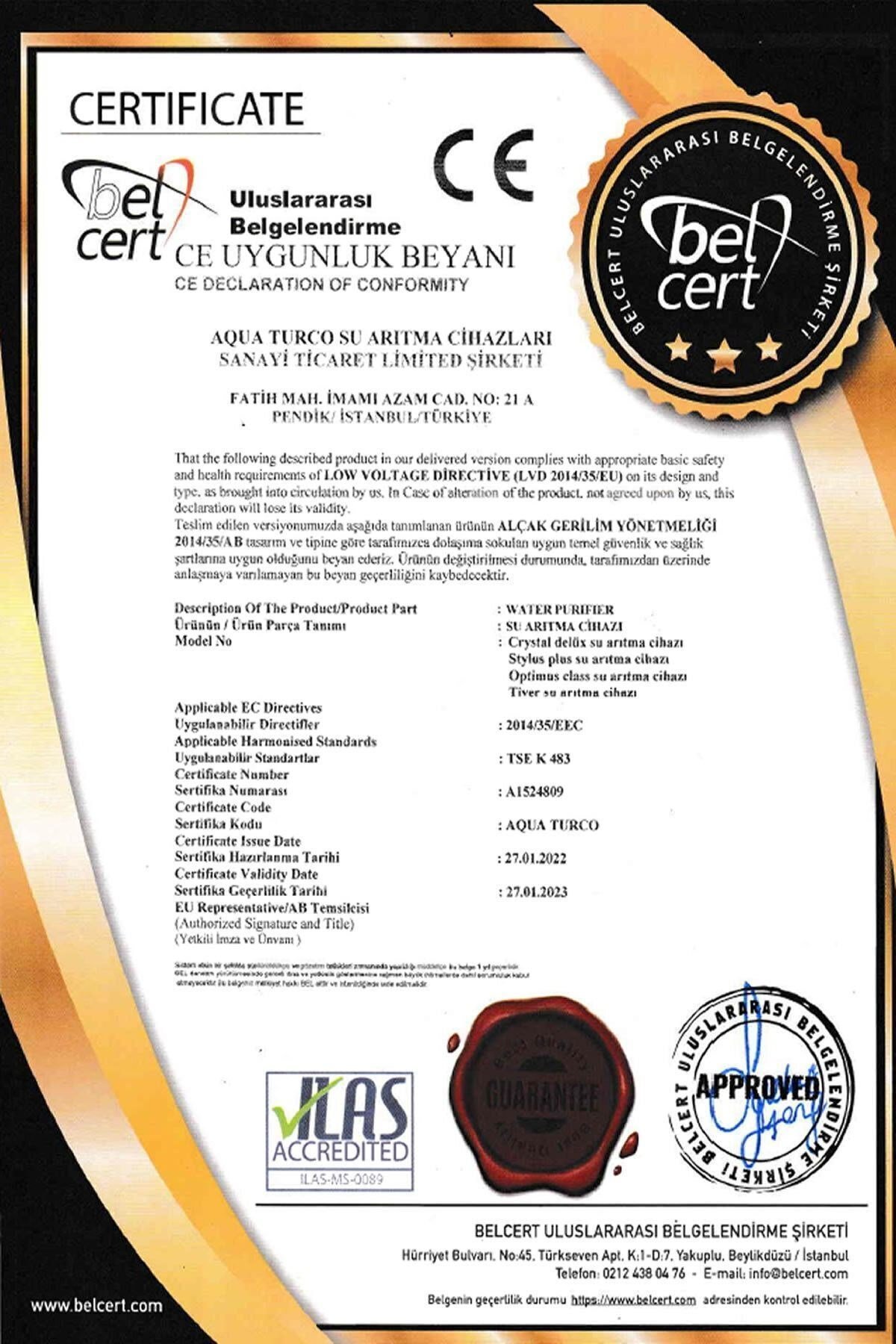 Crystal Premium 8 LT Su Arıtma Cihazı