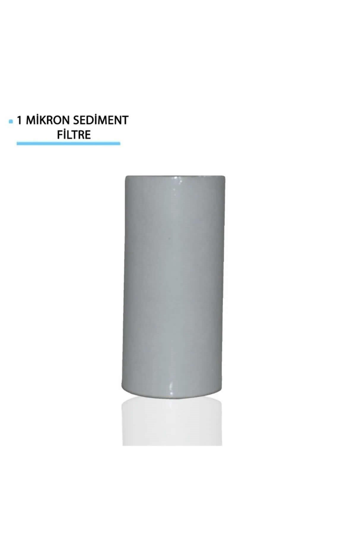 Daire Bina Girişi 5 Inch 1 Aşama Yedek Filtre Seti Toz Tortu Tutucu (1 Mikron Sediment Filtre)