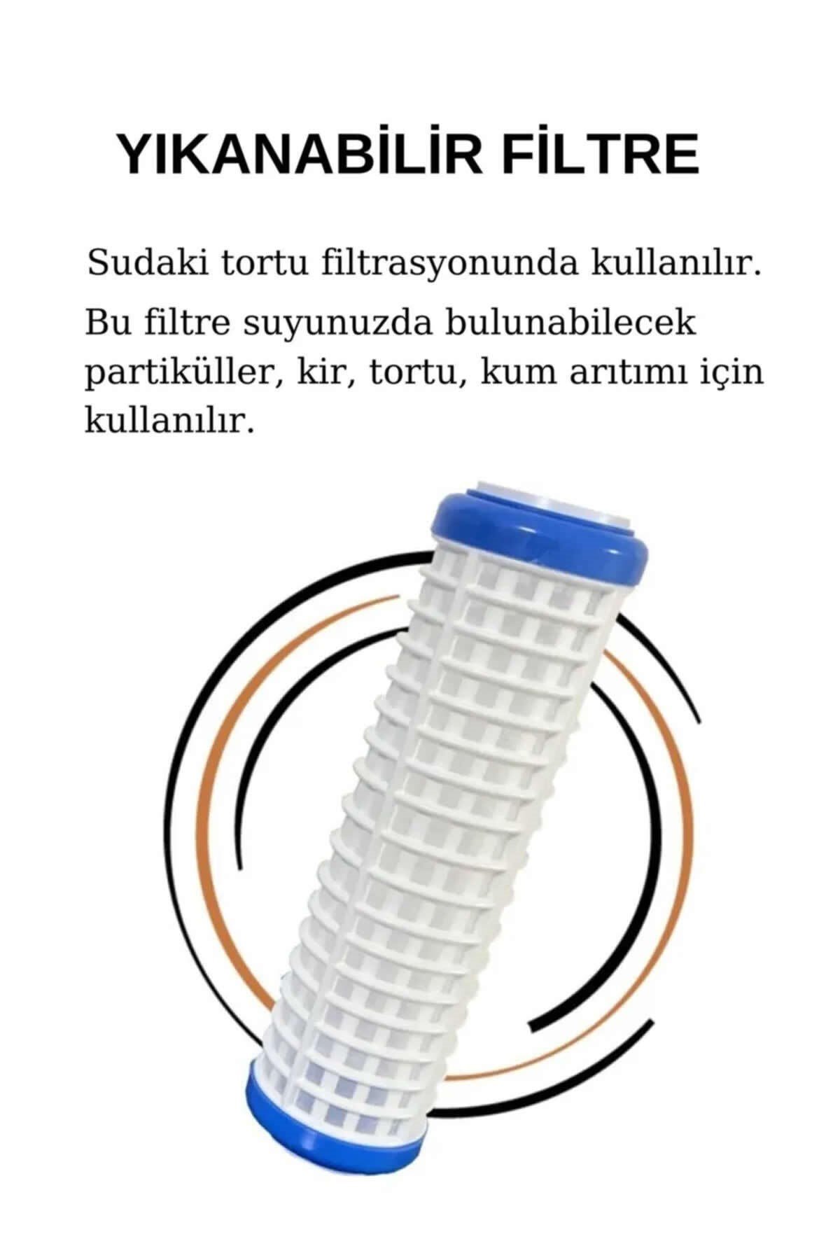 Daire Girişi Yıkanabilir Filtreli Su Arıtma Filtre Kabı
