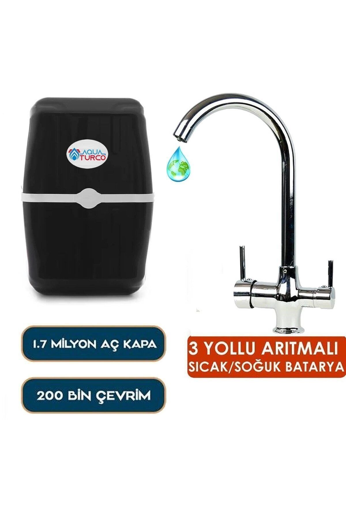 Giza Plus 8 LT Çelik Tanklı Arıtma Çıkışlı Batarya HEDİYELİ Su Arıtma Cihazı