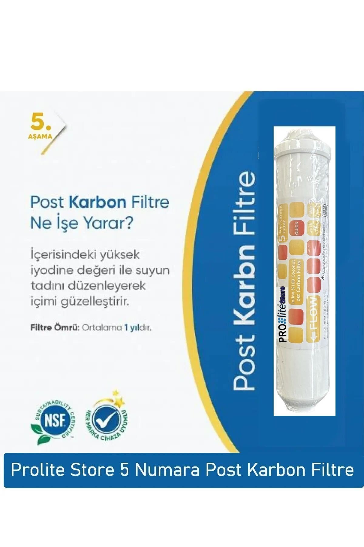 Inline Kapalı Kasa Su Arıtma Cihazlarına Uyumlu 6'lı 10 Aşama Filtre