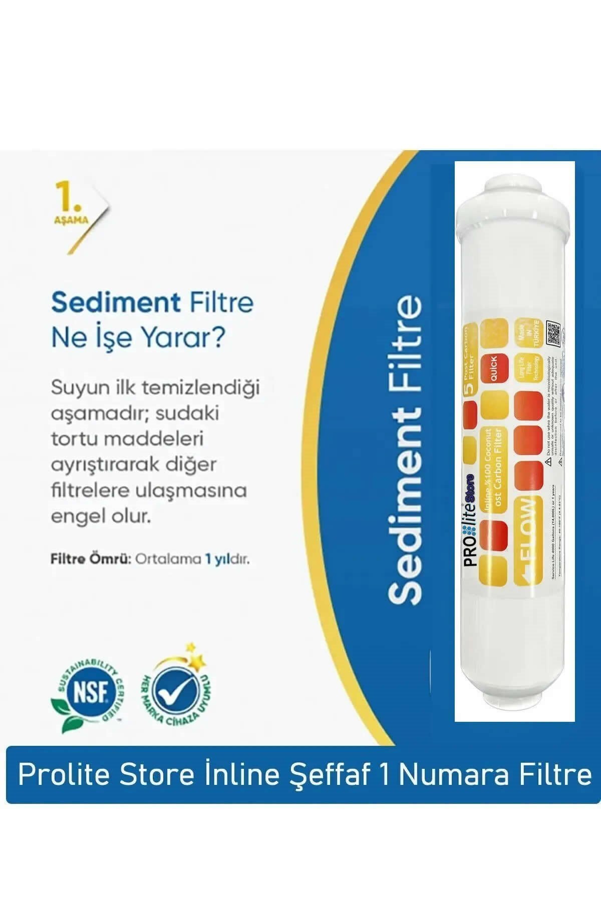 Kapalı Kasa Su Arıtma Cihazı Uyumlu 6'lı Inline Su Filtresi 9 Aşamalı