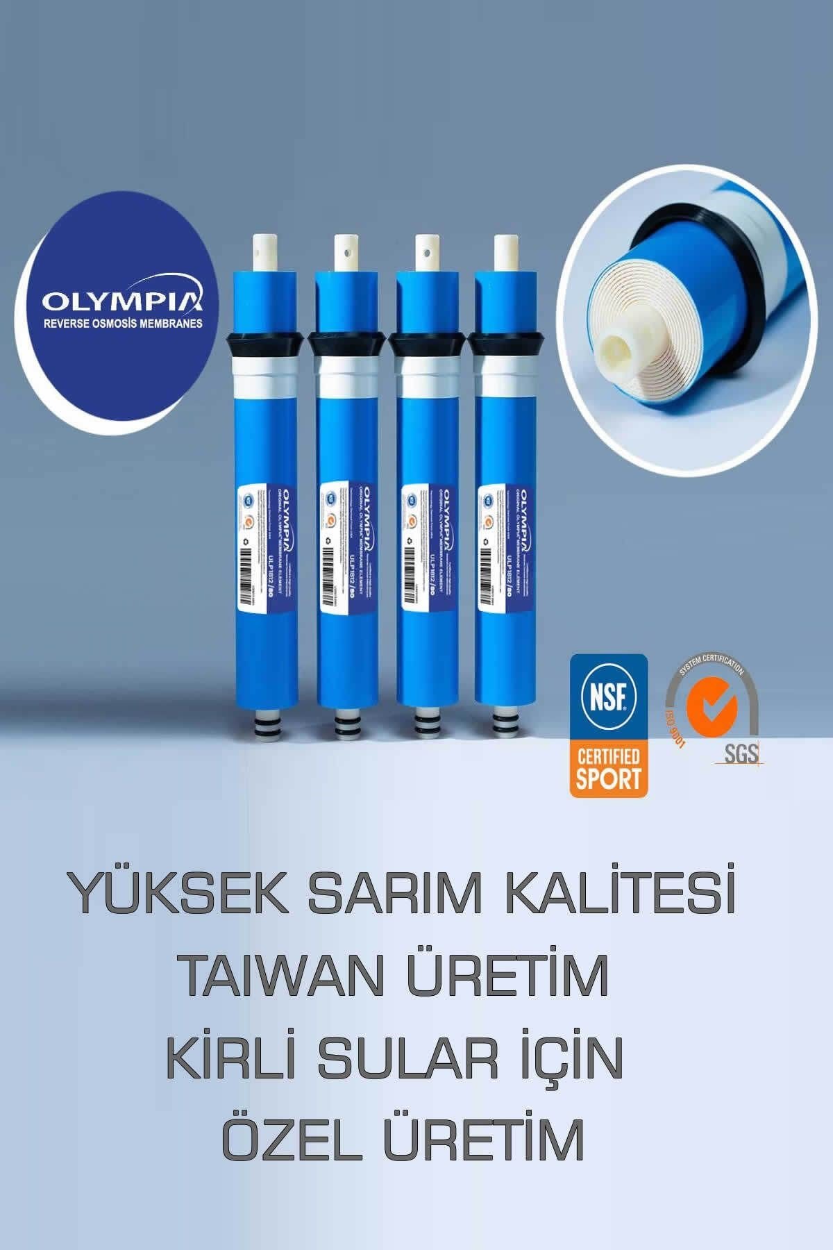 OLYMPIA 1812-80 Gpd Yüksek Kalite Membran Filtre