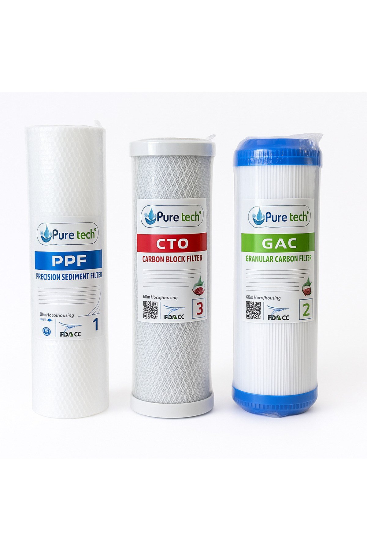 Puretech Açık Su Arıtma Cihazı Filtresi 3 Aşamalı