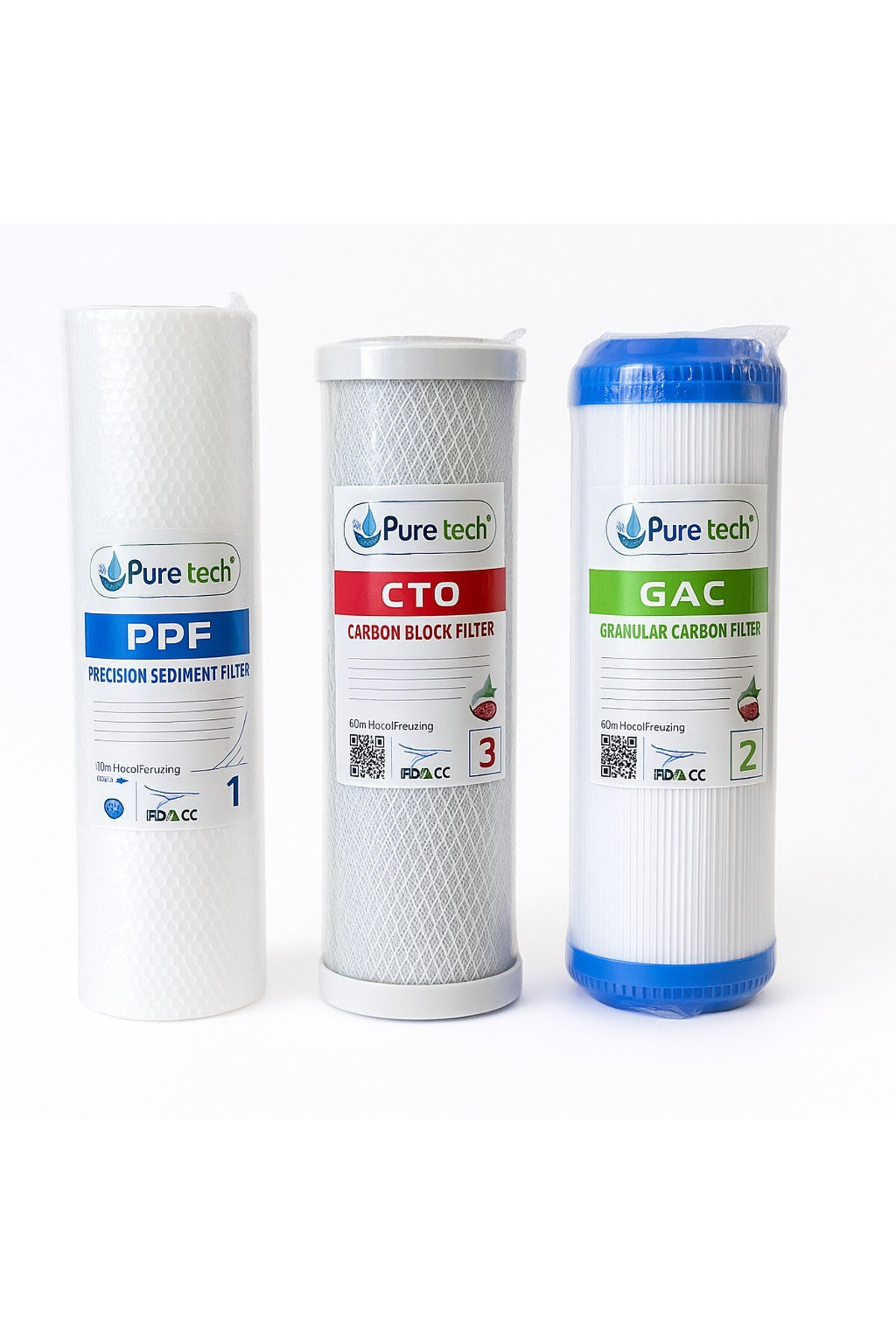 Puretech Açık Su Arıtma Cihazı Filtresi 3 Aşamalı