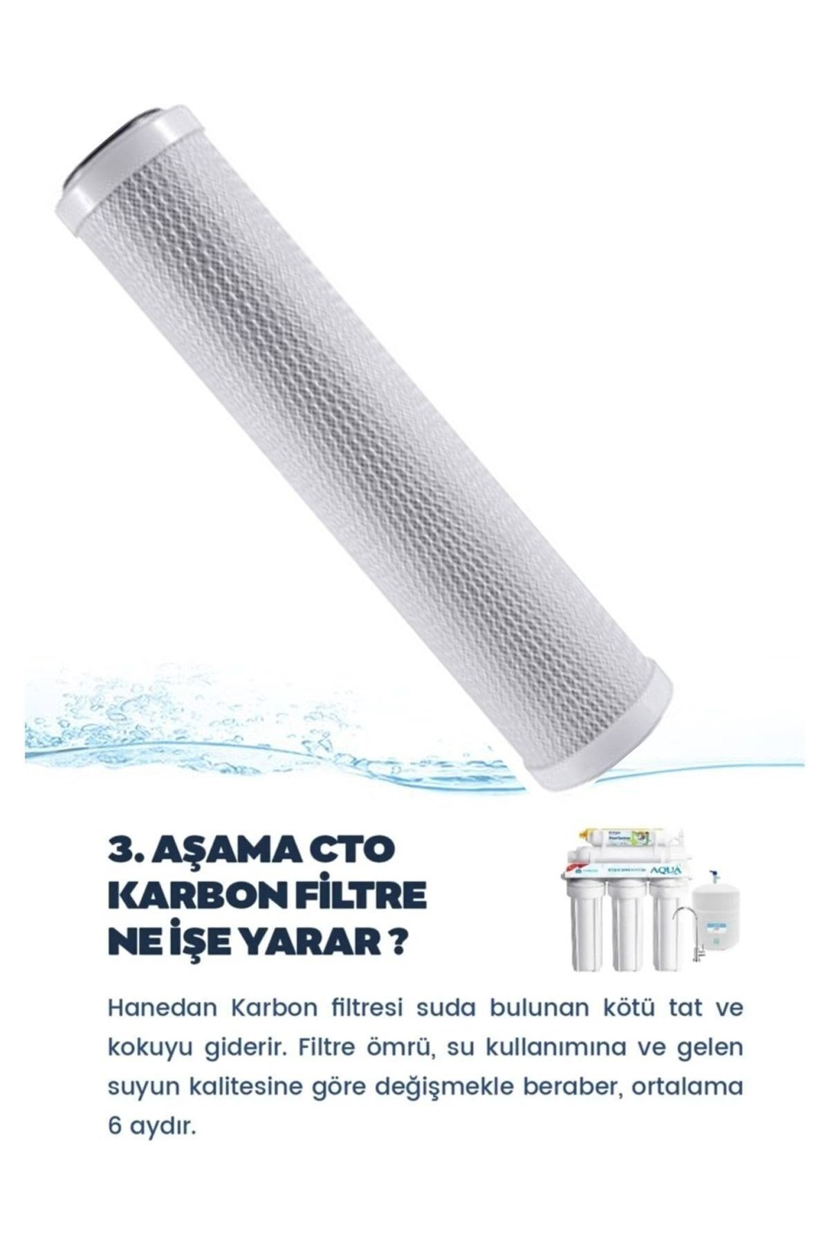 Reverse Osmosis Açık Kasa Su Arıtma Cihazı 5li Filtre Seti