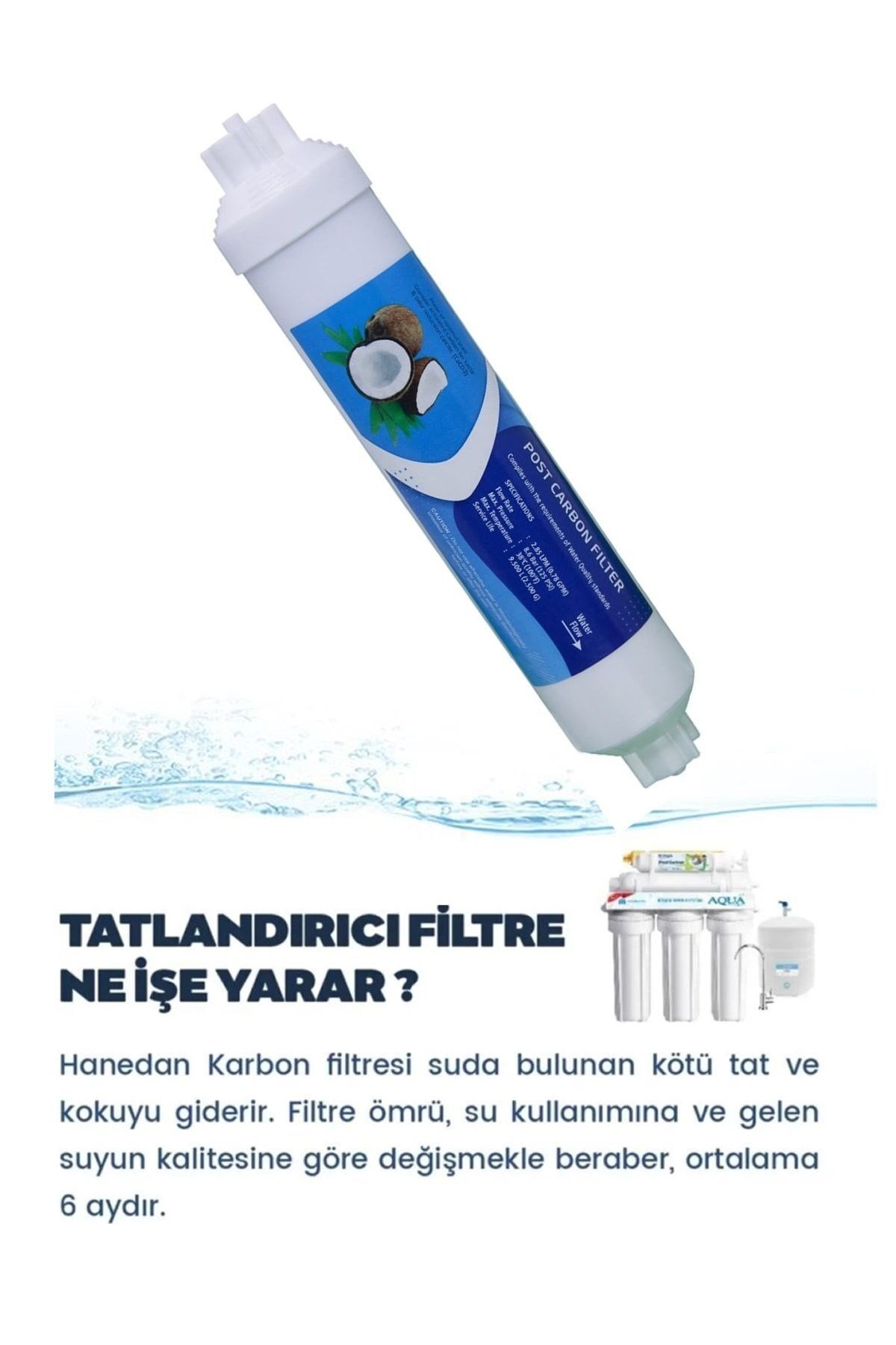 Reverse Osmosis Açık Kasa Su Arıtma Cihazı 5li Filtre Seti