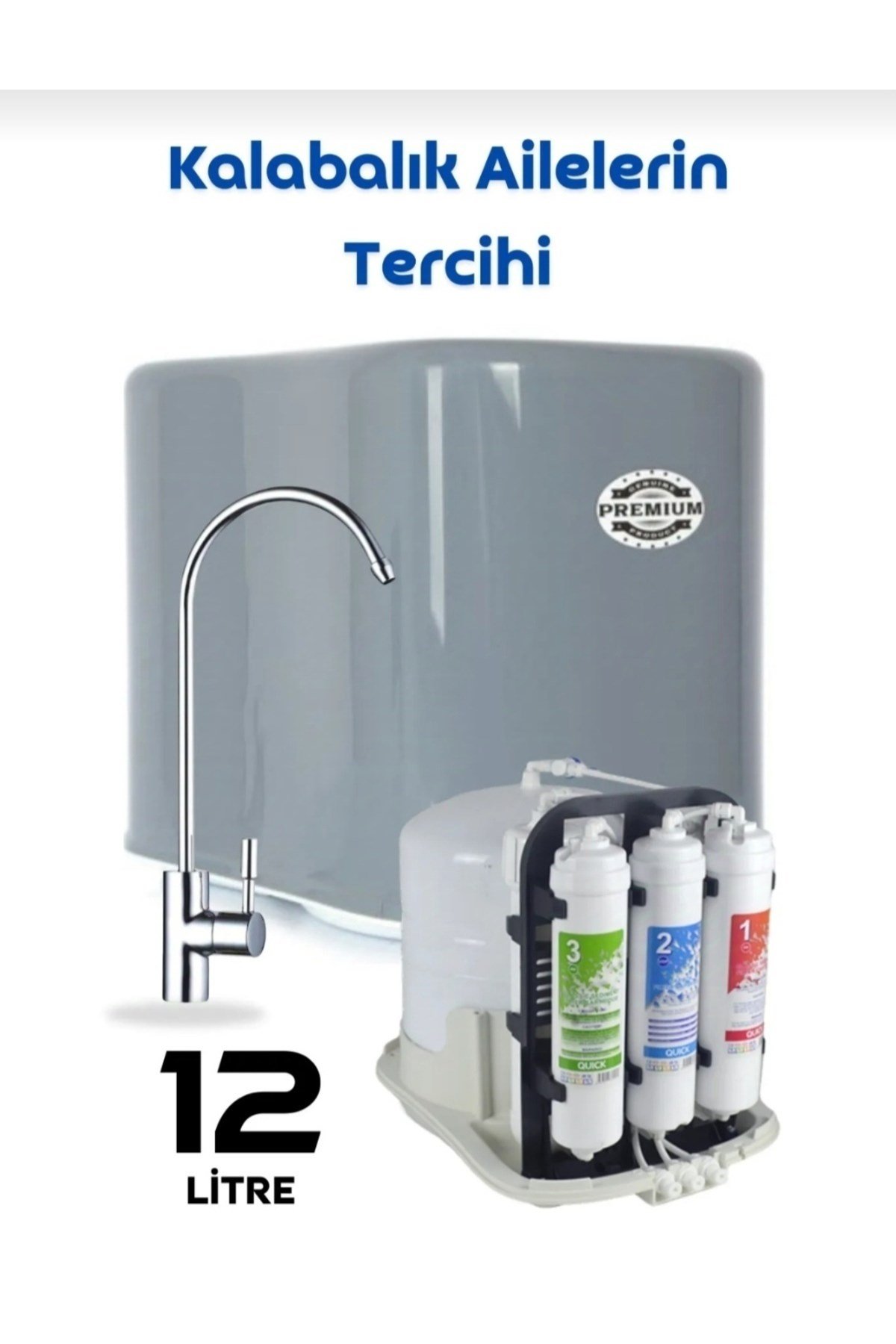 Su Arıtma Cihazı 12 Litre Pompasız