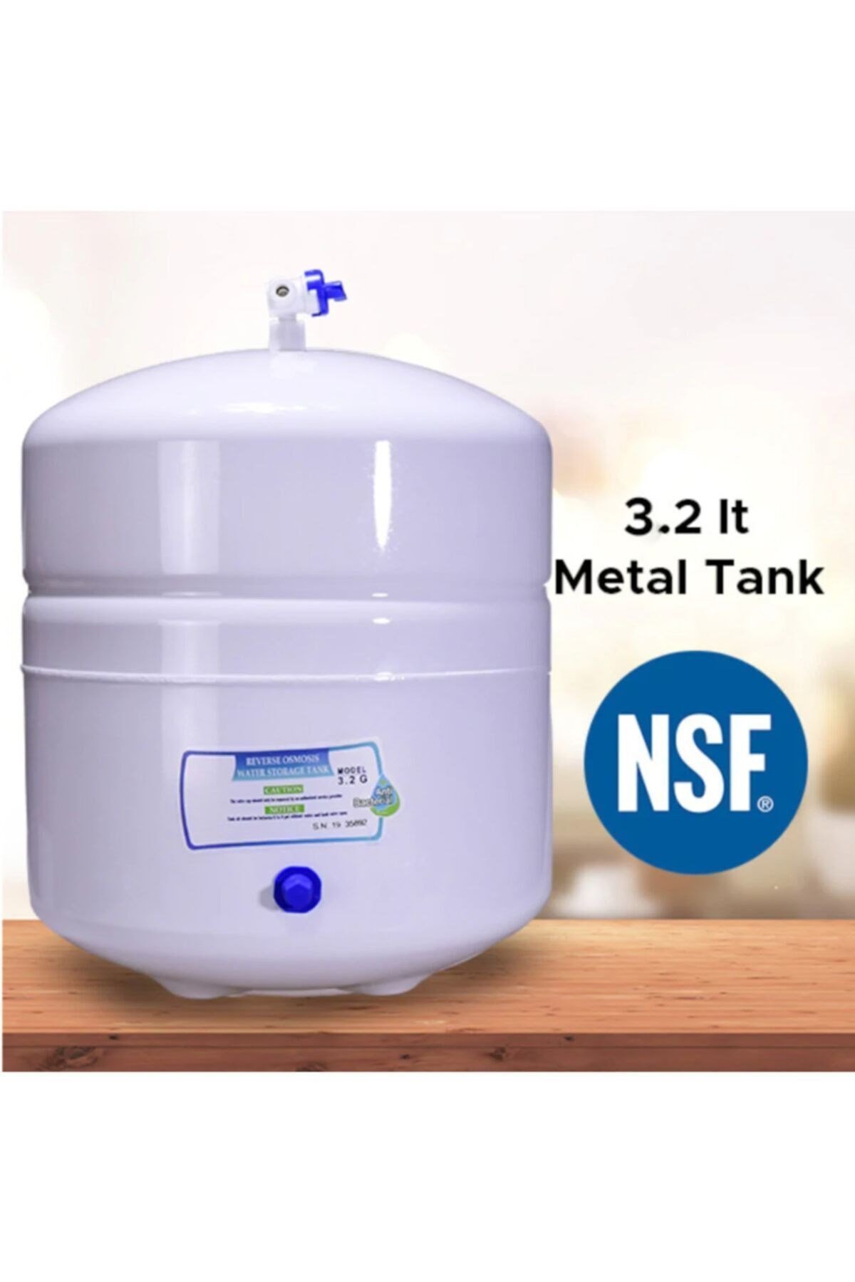 Su Arıtma Cihazı Tankı Metal 12 Litre 3.2 Galon Tank