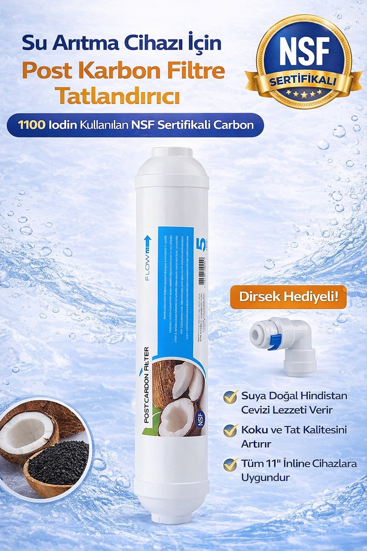 Su Arıtma Filtresi Son Karbon Tatlandırıcı Filtre